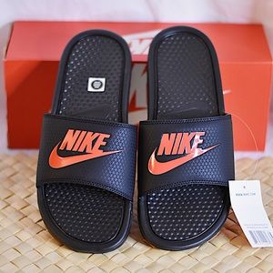 steelers nike slides